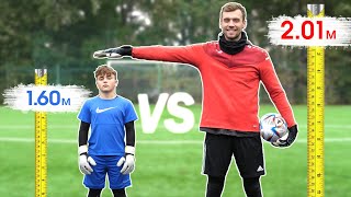 Самый ВЫСОКИЙ vs НИЗКИЙ вратарь // HIGHEST vs SHORTEST goalkeeper CHALLENGE