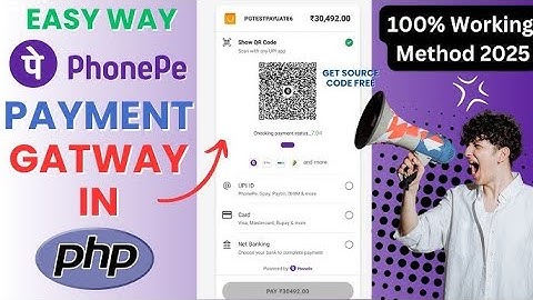 PhonePe Payment Gateway in PHP for Website - Quick and Easy | Free Source Code 2025