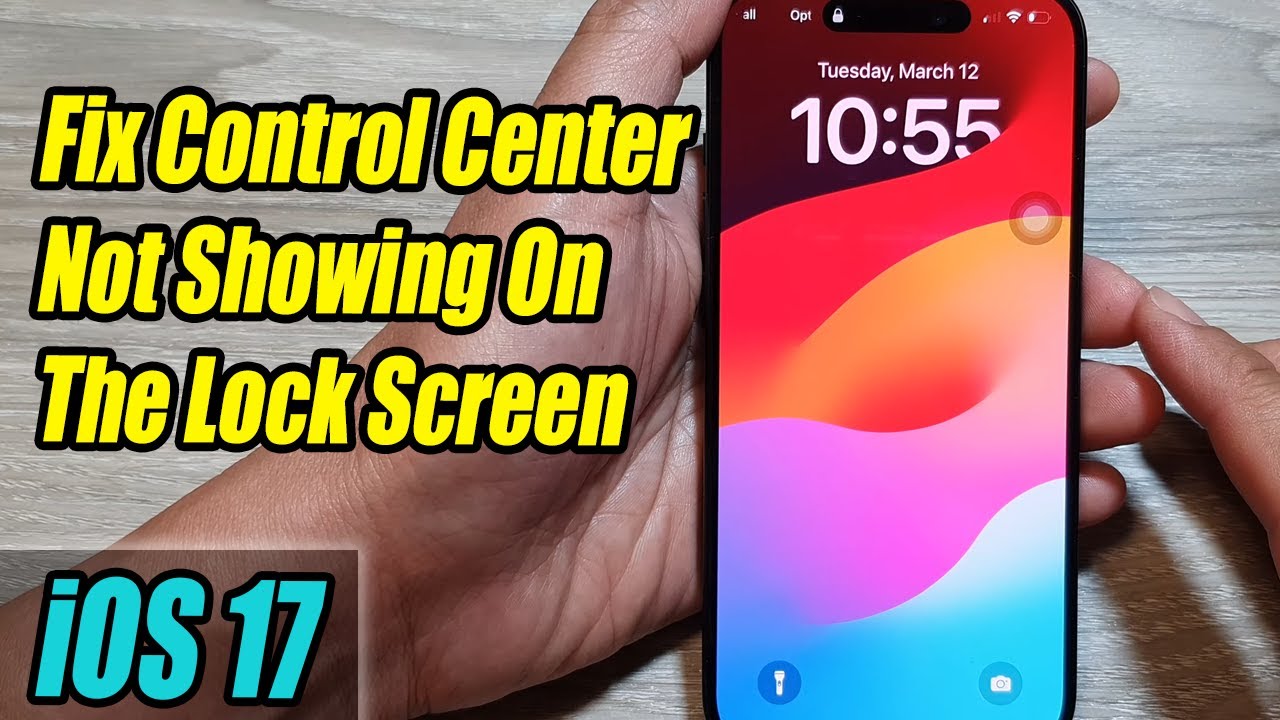 iPhone iOS 17: How to Fix Control Center Not Showing On The Lock Screen ...