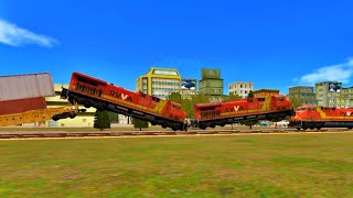 ALL CRASH COMPILATION ULTIMATE IN TRAIN AND RAIL YARD SIMULATOR | Accidente cu trenuri screenshot 4