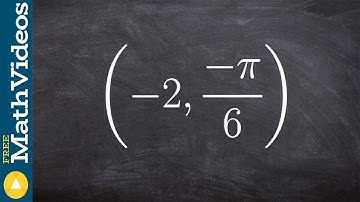 How to graph a polar point with a negative radius