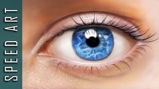 eye digital realistic drawing painting photoshop cs6