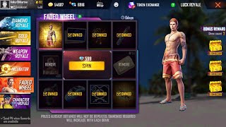 I Got Summer Heart Bundle & All Rare Items From New FADED WHEEL Royale || Free Fire Rare Items Trick