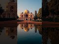 Humayun's Tomb in Delhi, India, showing the red sandstone Mughal architecture #agra #india#humautomo
