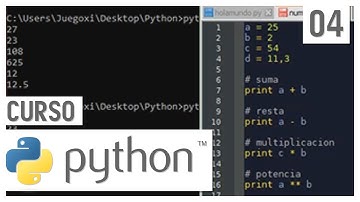 Python 04 Curso desde Cero | Enteros, Reales y operadores Aritméticos