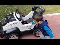 Akülü Araba Kaçtı Berat Yakaladı. Eğlenceli Çocuk Videosu