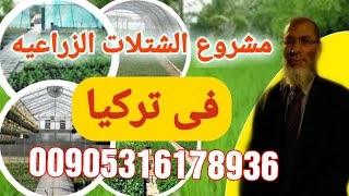 مشروع الشتلات الزراعيه فى تركيا وطرق الربح المضمون / مع عادل تركى المحامى والخبير الزراعى