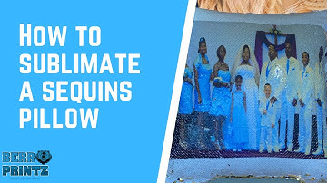 How to Sublimate on a Sequins Pillow #sublimation #sequin #pillow #berrprintz #howtovideo