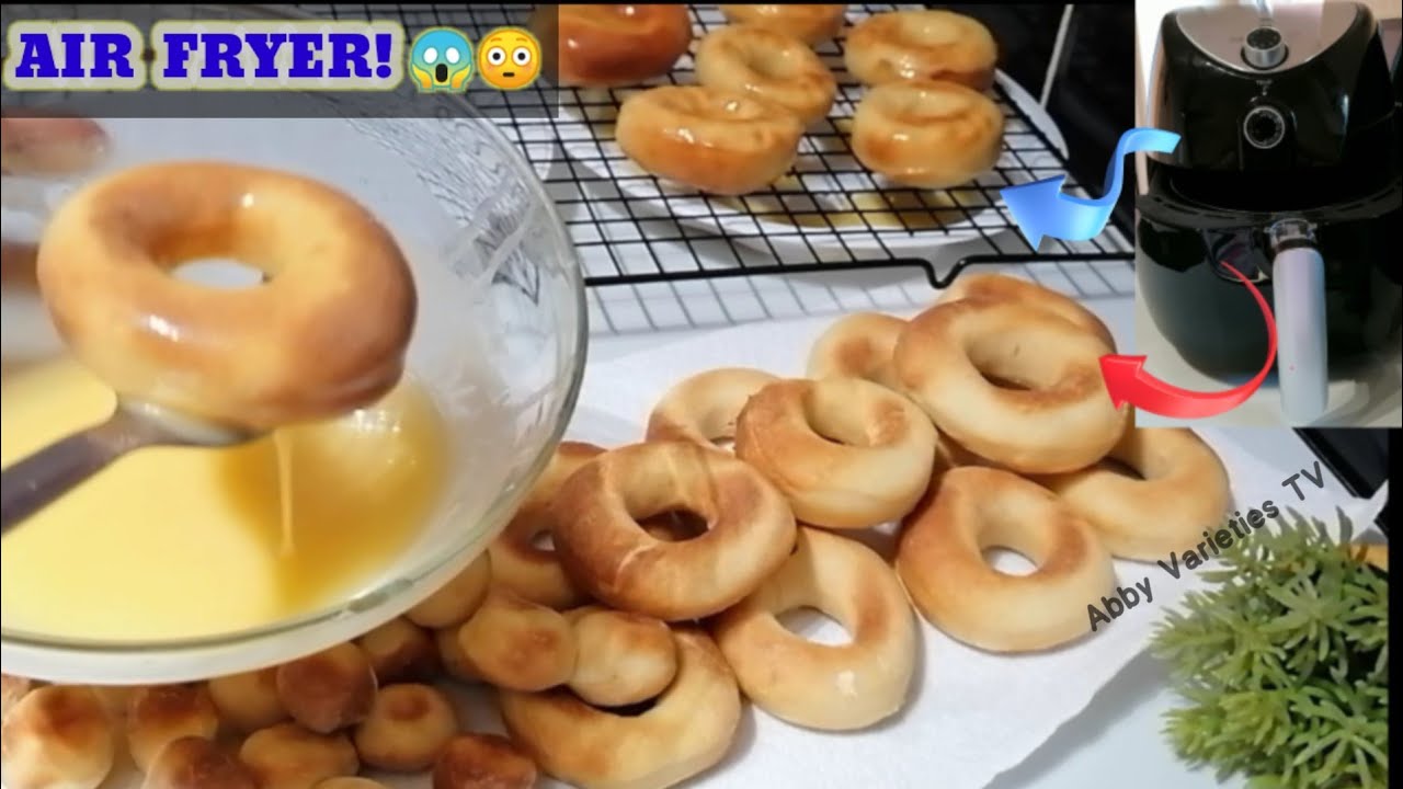EASY AIR FRYER DONUTS! BETTER THAN KRISPY KREME! BEST GLAZED AIR FRYER