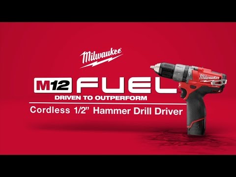 Milwaukee® M12 FUEL™ Cordless 1/2" Hammer Drill/Driver