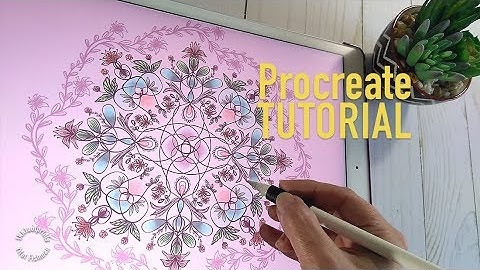 Drawing floral Mandala 🍀 with Procreate symmetry tool | Procreate tutorial