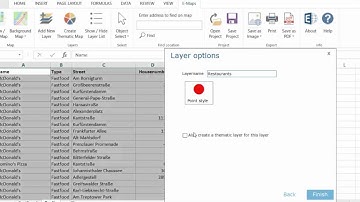 Geocoding in Excel E-Maps