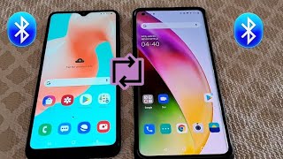 how to connect 2 Android phones with Bluetooth settings and send file