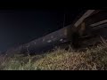 BNSF 6261 unit tanker train with great night shot