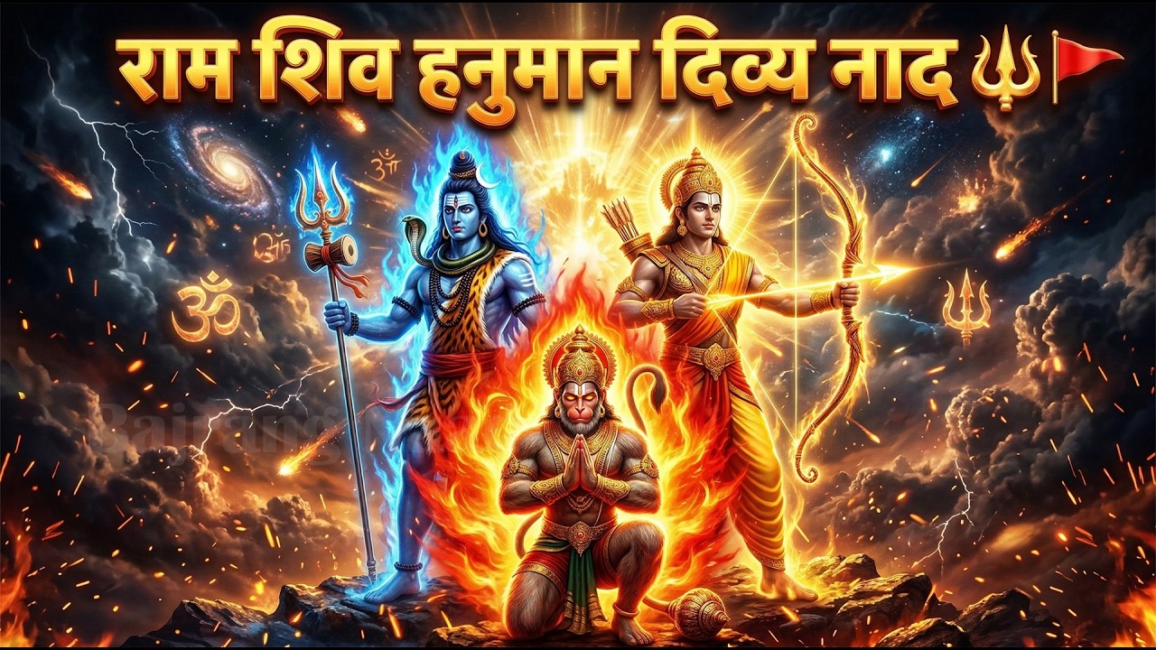 संकट हरने वाला भजन 🔱| राम शिव हनुमान दिव्य नाद | Remove All Negativity & Fear | Powerful Bhakti Song
