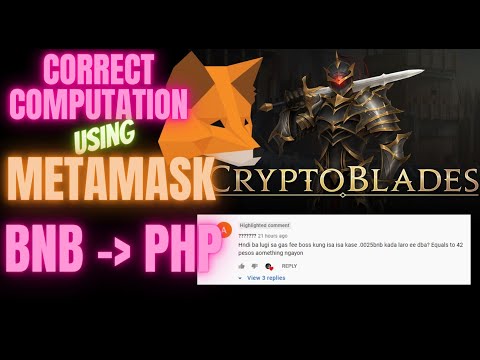   METAMASK QUICK CONVERT BNB GAS FEES TO PHP TUTORIAL