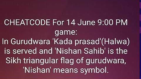 Brain Baazi cheat code for 14 June 2018 at 9 pm