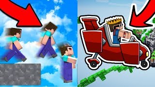 SOFT BLOCK TROLL'Ü ve UÇAN ARABA YAPTIK | Minecraft Sky Wars screenshot 5