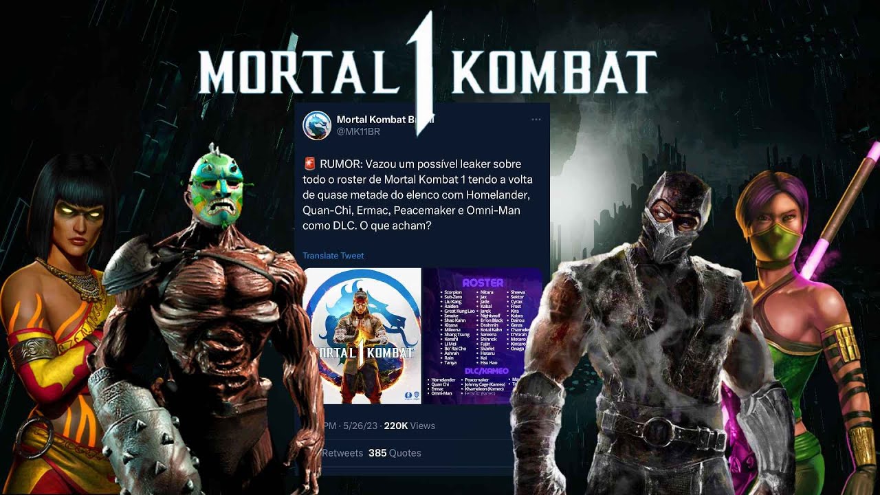 Looks like .it accidentally leaked Kombat Pack 1 rosters for MK1 :  r/GamingLeaksAndRumours