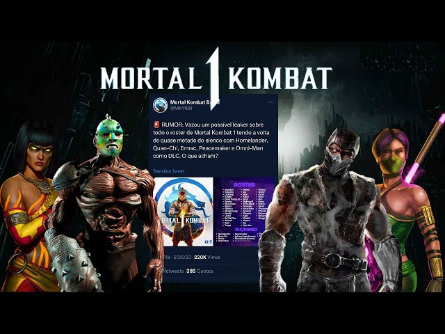 Mortal Kombat 1 Kombat Pack 1 DLC Roster Leak Confirms Previous Rumors