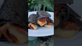 Mozzarella Cheese Melted Inside Black Kebab shorts