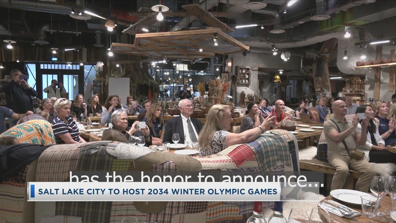Salt Lake To Host 2034 Winter Olympic Games - YouTube