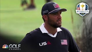 Scottie Scheffler, Tommy Fleetwood get opposite breaks on 10th hole at Ryder Cup | Golf Channel