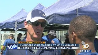 Chargers visit Marines at MCAS Miramar screenshot 4