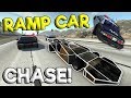 RAMP CAR POLICE CHASES & CRASHES! - BeamNG Gameplay & Crashes - Cop Escape
