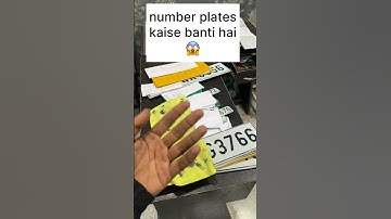 number plates kaise banti hai 🤩 #automobile #numberplates