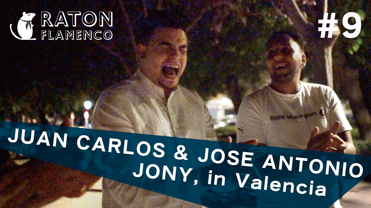 路上フラメンコ【字幕推奨】JONY, JUAN CARLOS & JOSE ANTONIO improv singing in Valencia / 公園で仲間がブレリアを唄う フラメンコ スペイン