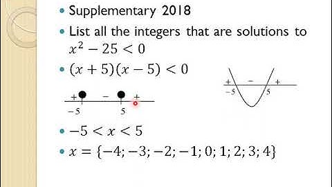 2 7 3 Solving quadratic inequalities requiring factorisation via common factor and diff of 2 squares