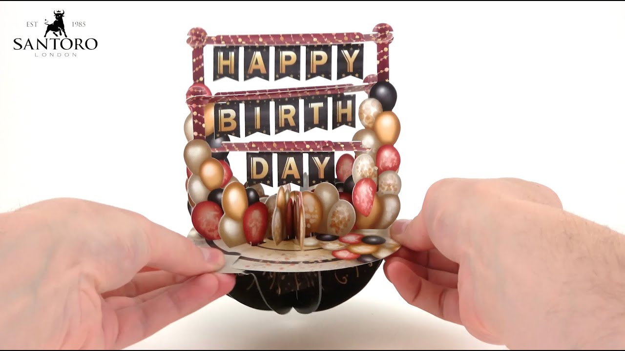 Santoro 3D Pop Up Pirouette Card PS096 - How To