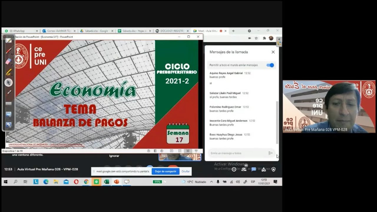 CepreUNI- Economía 17 / BALANZA DE PAGOS