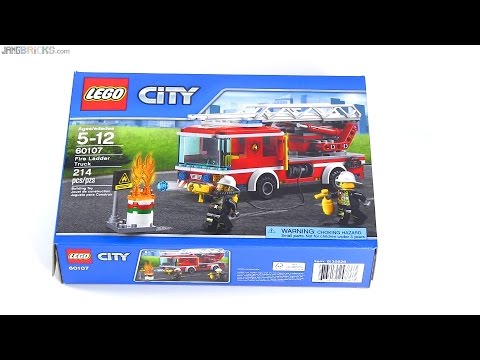 Speedy Build! LEGO City Fire Ladder Truck 60107 - YouTube