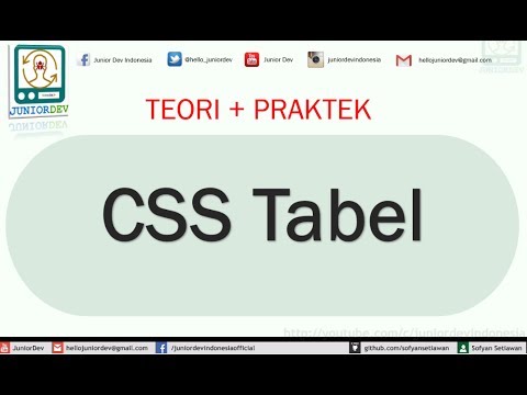 Membuat Desain Tabel dengan CSS | Tutorial CSS (part 14) - YouTube