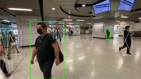 Facial mask recognition in Hong Kong MRT, Mass Transit Railway station hall