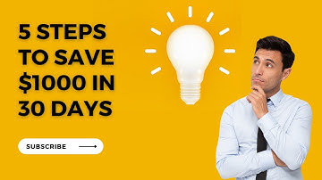 Financial Success in 30 Days: 5 Steps to Save $1,000!
