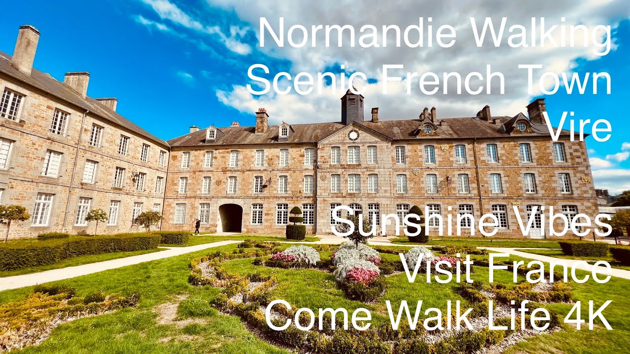 Vire - A Beautiful French Town In Normandie - Atmospheric Walking & Interesting Sights - 4K 🎧