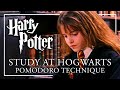 STUDY AT HOGWARTS - Pomodoro | ASMR + Music Breaks | Study with me Harry Potter Peaceful Relaxing