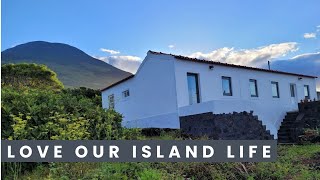 LOVE OUR AZORES ISLAND LIFE-  OUTDOOR TOUR OF OUR MAGICAL RENOVATED  RUSTIC HOME- PICO ISLAND- EP155