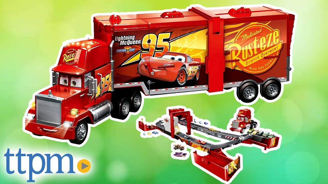 disney cars mack truck race track