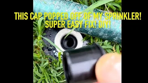 Top Popped Off of Sprinkler! 1-Minute Fix! Super Easy! DIY!