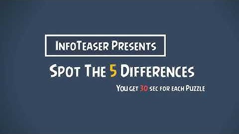 Spot 5 differences* Puzzle
