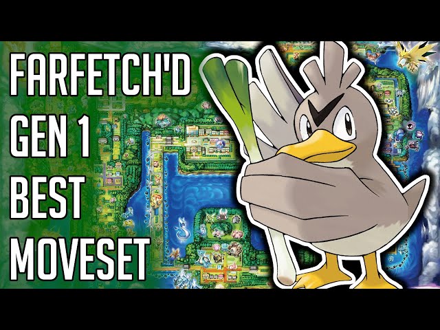 Farfetch'd Best Moveset Moves Pokemon Red Blue Yellow Version