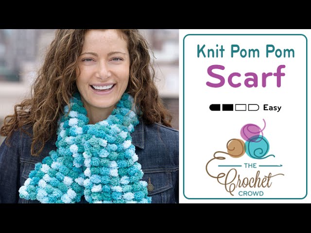 Knit Pom Pom Yarn Pattern, BEGINNER