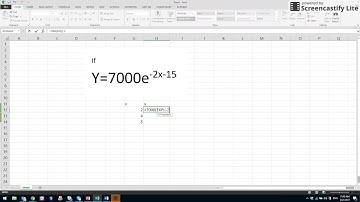 EXP function in Excel