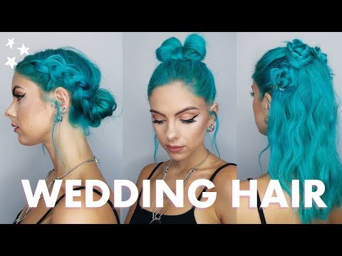 3 ALTERNATIVE WEDDING HAIRSTYLES with Feel Unique | ad