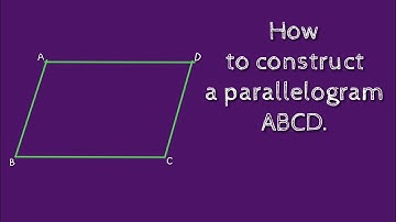 How to draw a parallelogram ABCD. shsirclasses.