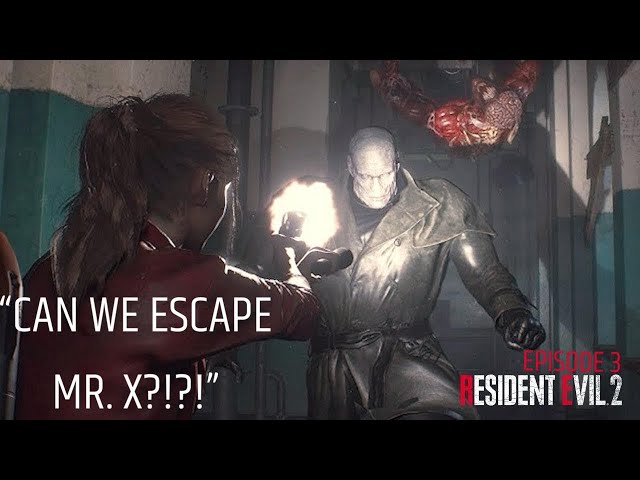 Can We Escape Mr. X?!?! RESIDENT EVIL 2 (Claire’s playthrough) Episode 3 class=